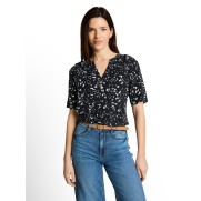 Tom Tailor blouse1049796 Marine wit Tom Tailor blouse1049796 Marine wit